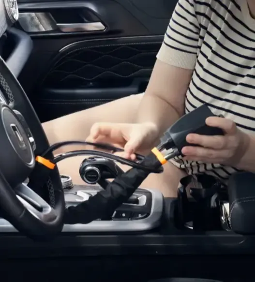 Woman Installing VigiLock Anti-Theft Lock System